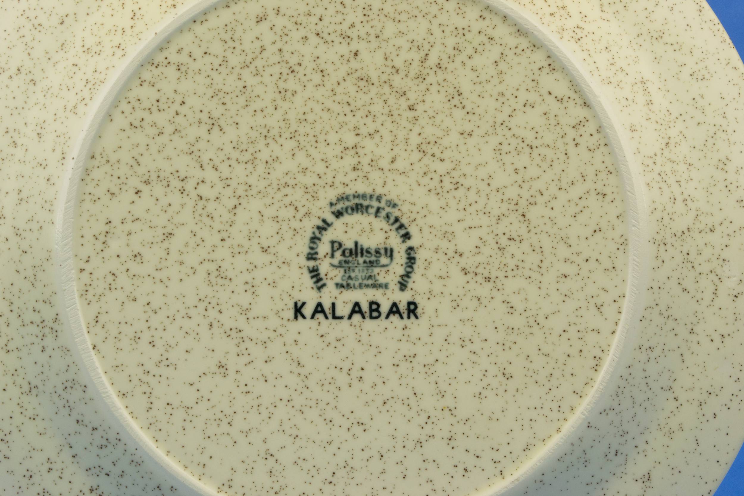 Porcelain Attractive Kalabar — 6 dinner plates by Palissy 2
