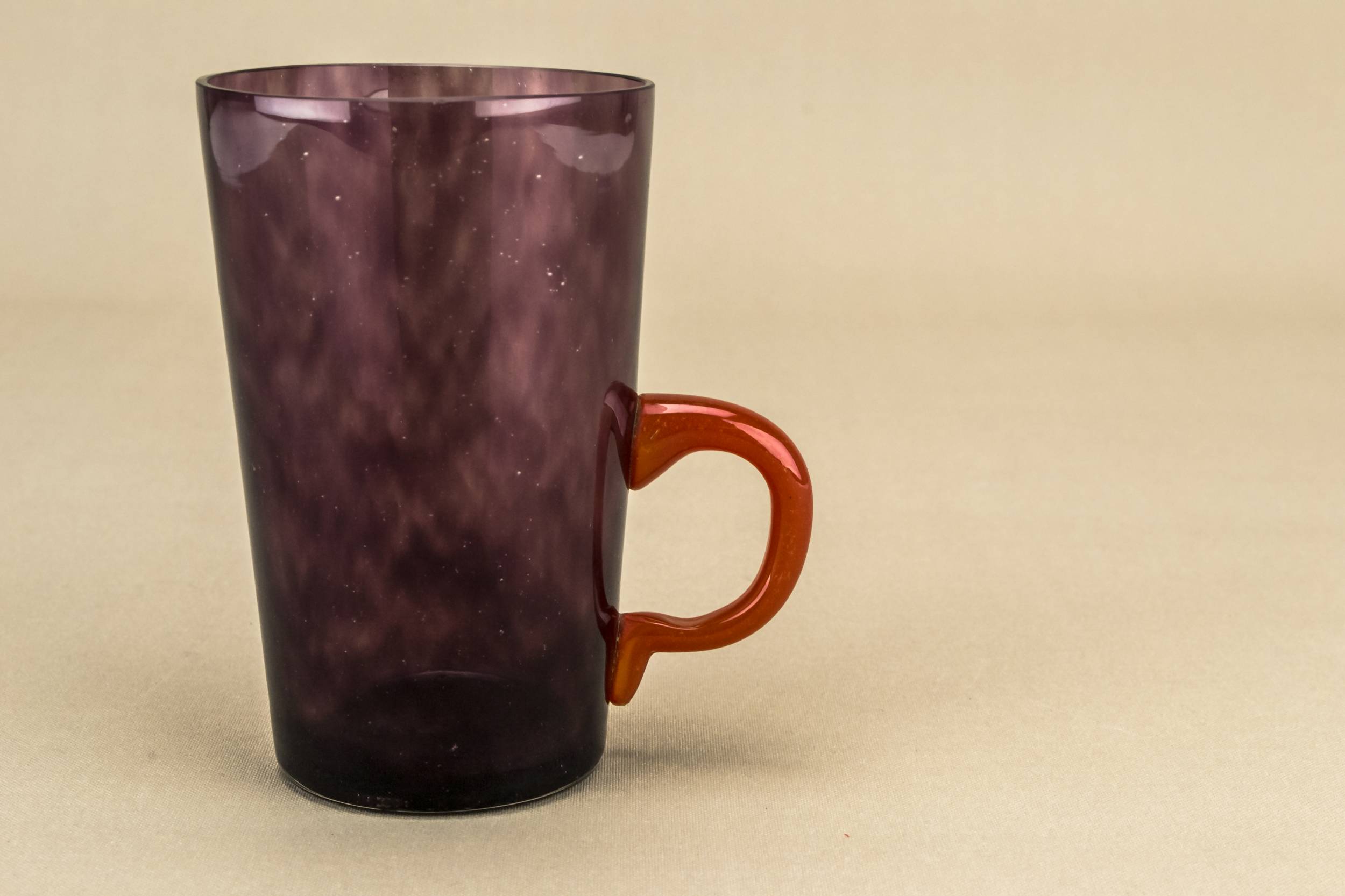 Victorian Antique Dessert — Amethyst glass cup 3