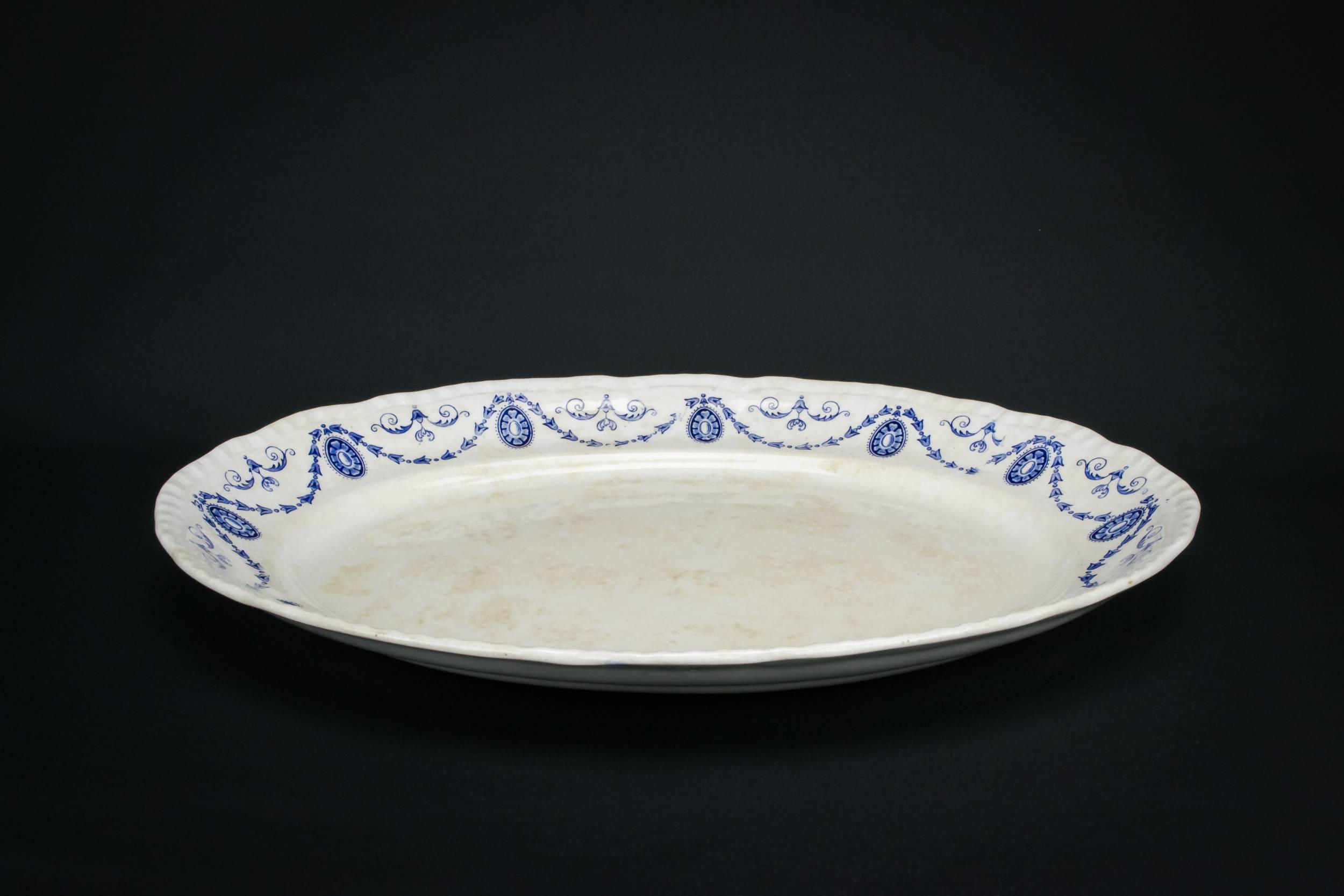 Blue And White — Large blue and white platter 1