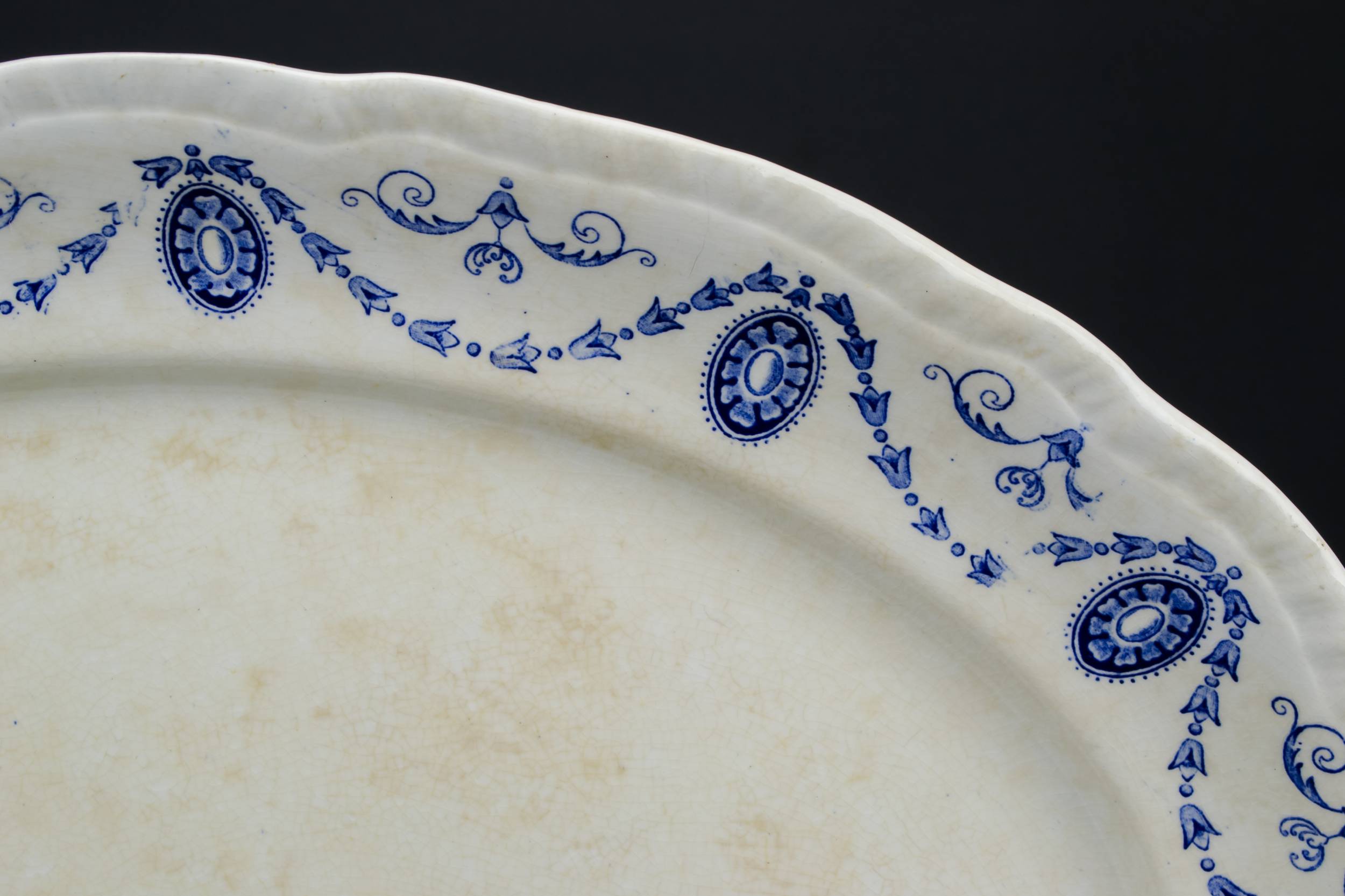 Blue And White — Large blue and white platter 2