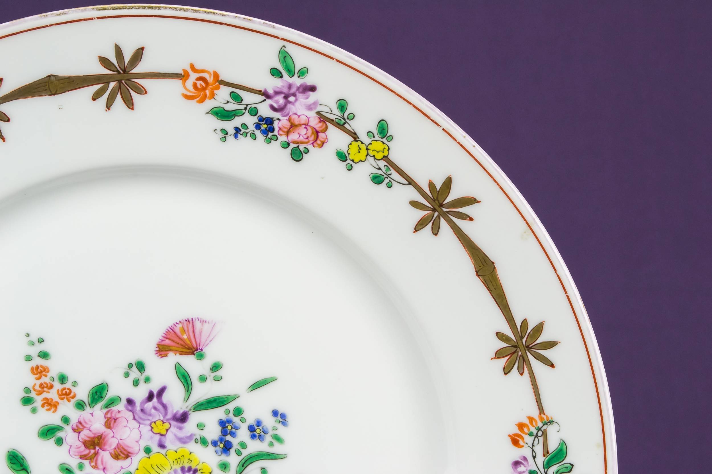 Pink Elegant Floral — Floral cake serving plate 1