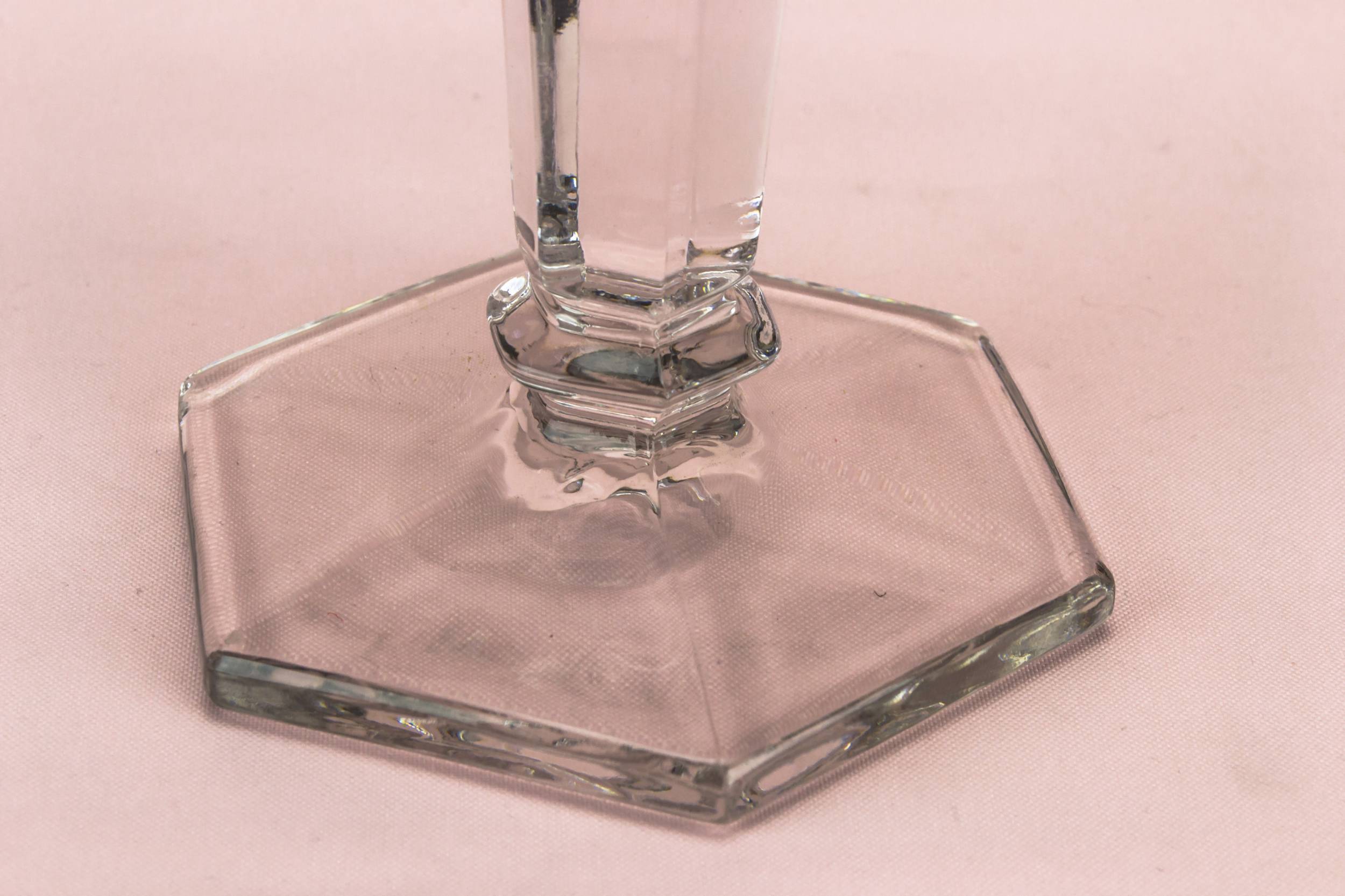Art Deco Vintage — Tall glass centrepiece bowl 2