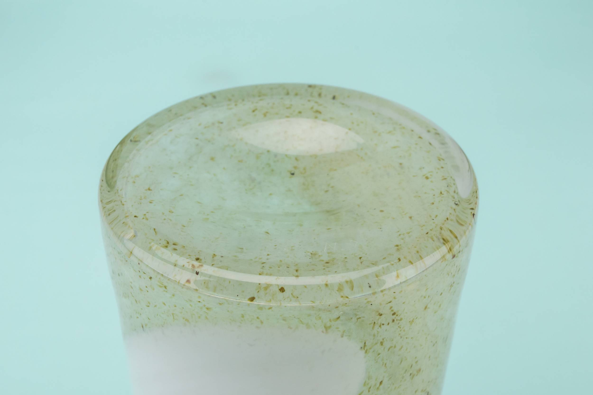 Vintage Elegant Mottled — Grey mottled glass vase 2