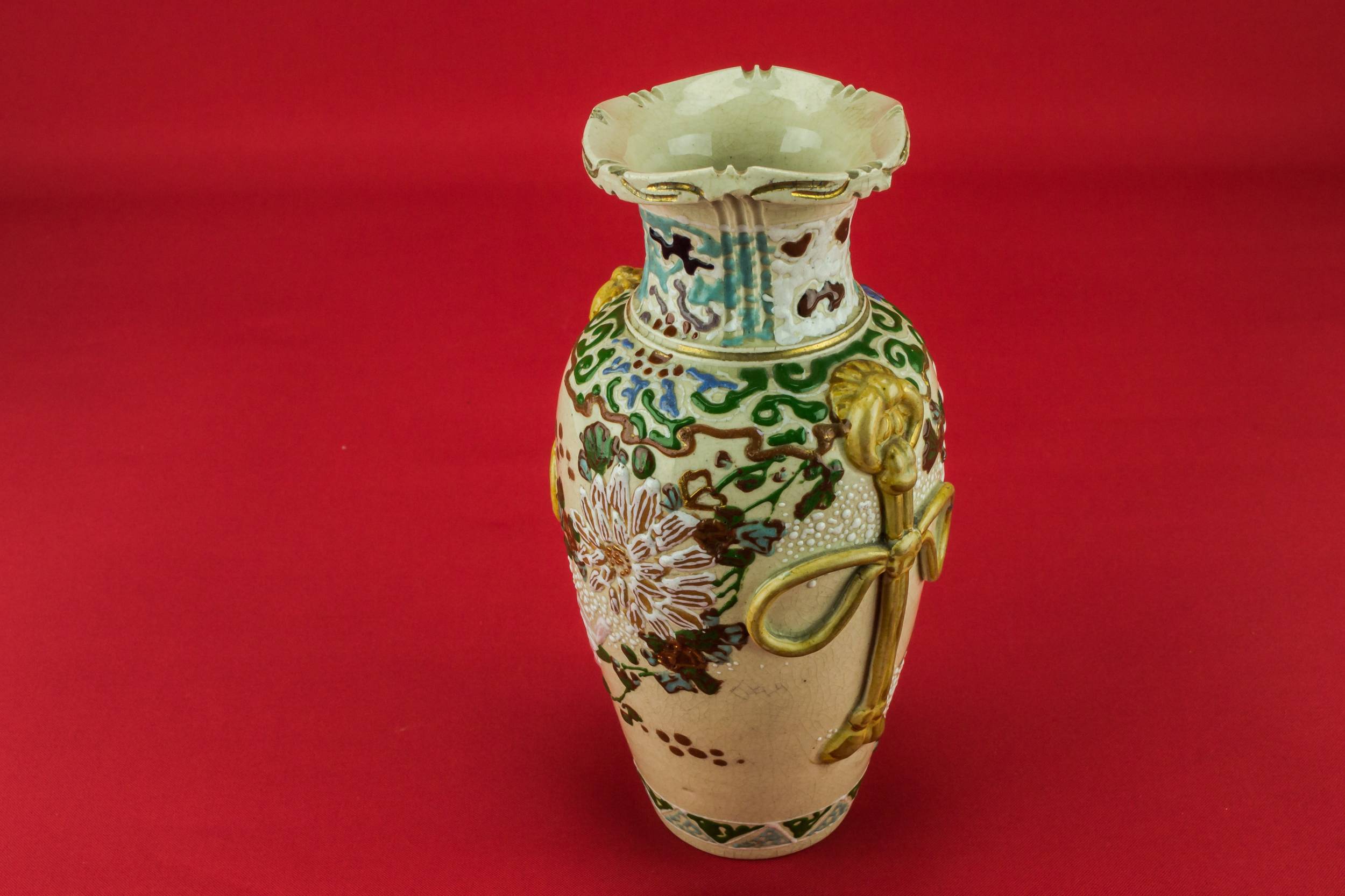 Chrysanthemum Enamelled Vase — Chrysanthemum enamelled vase 1