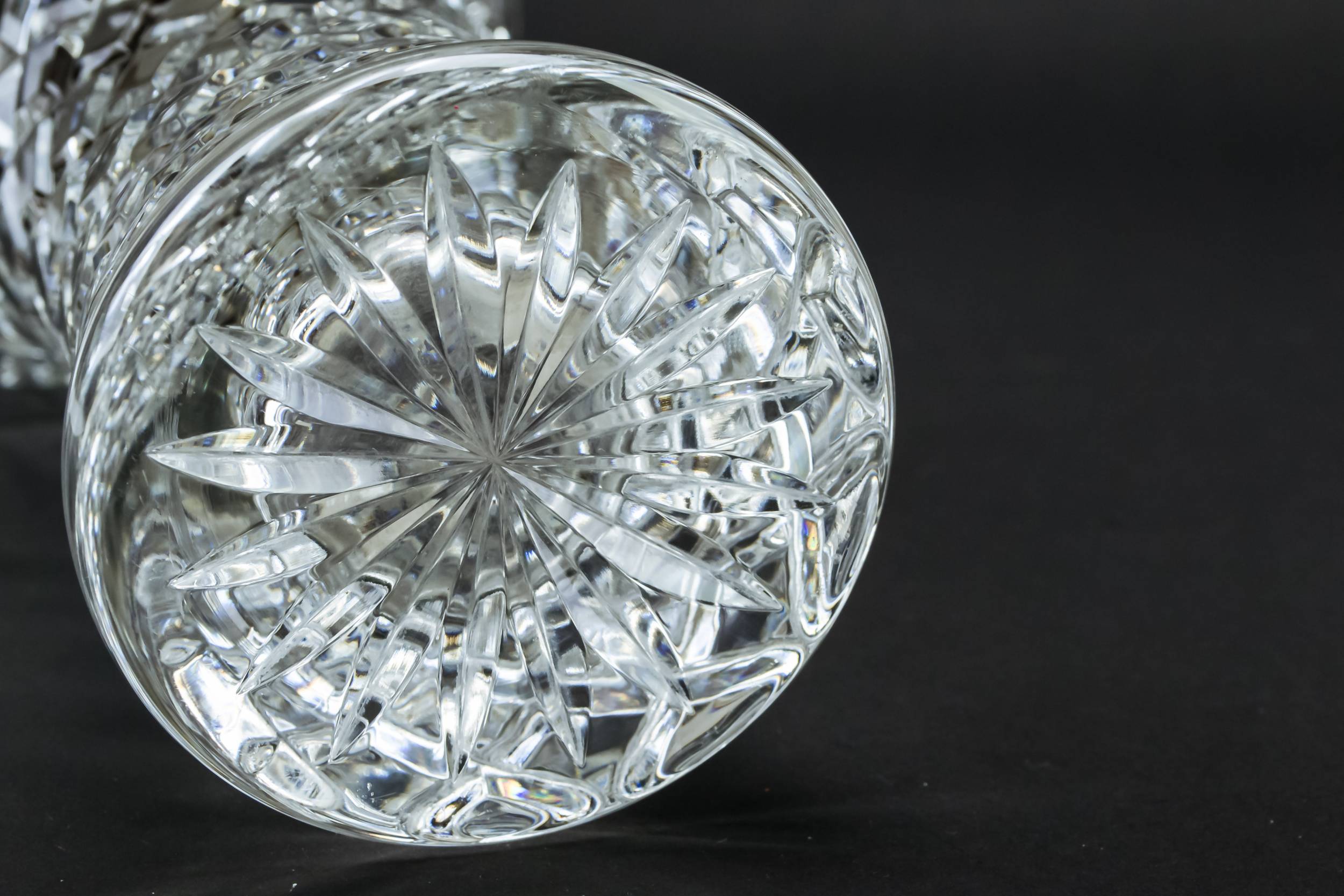 Retro Glass Diamond — Cut glass medium vase 2