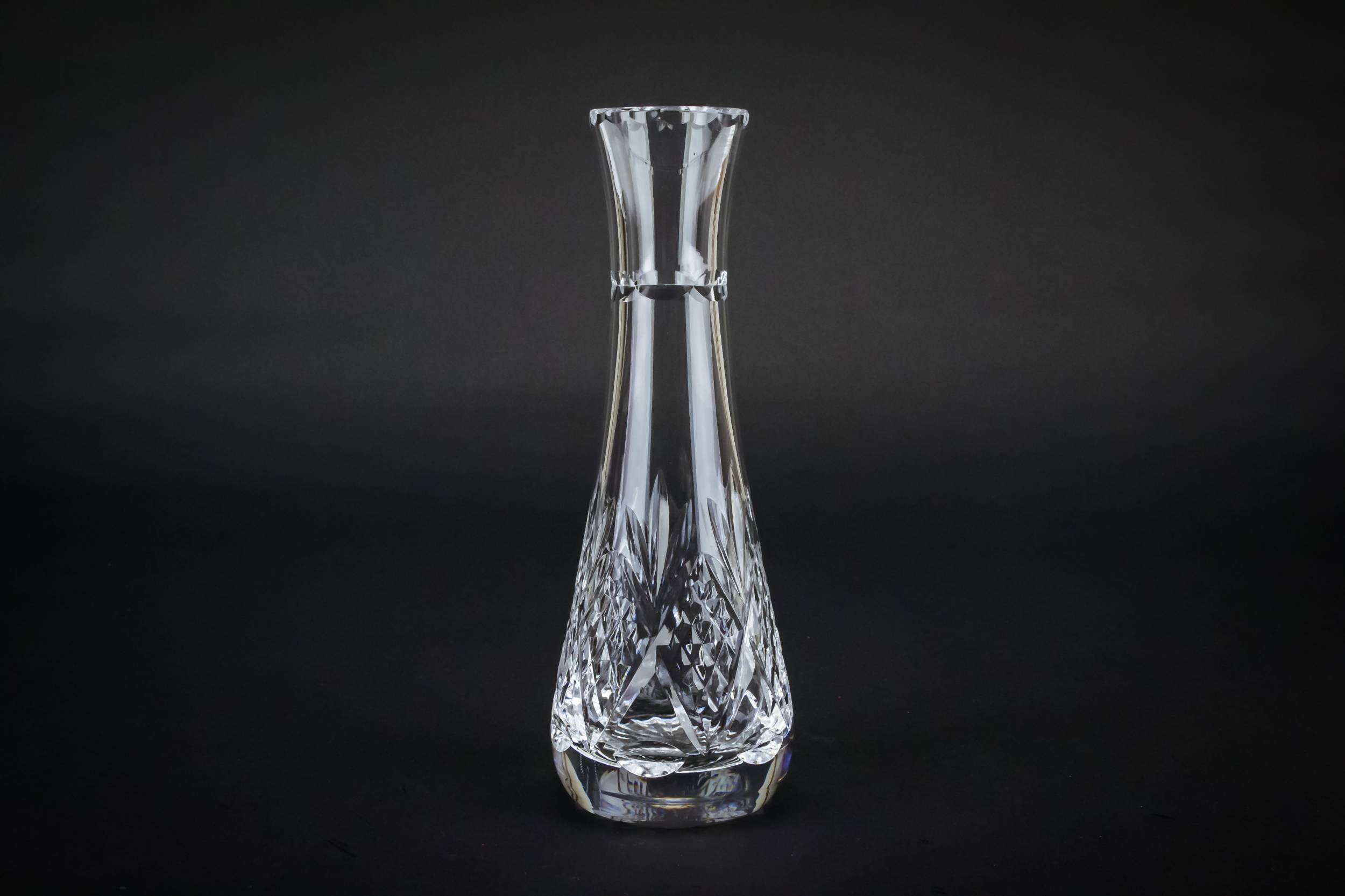 Retro Glass VASE — Small cut glass vase