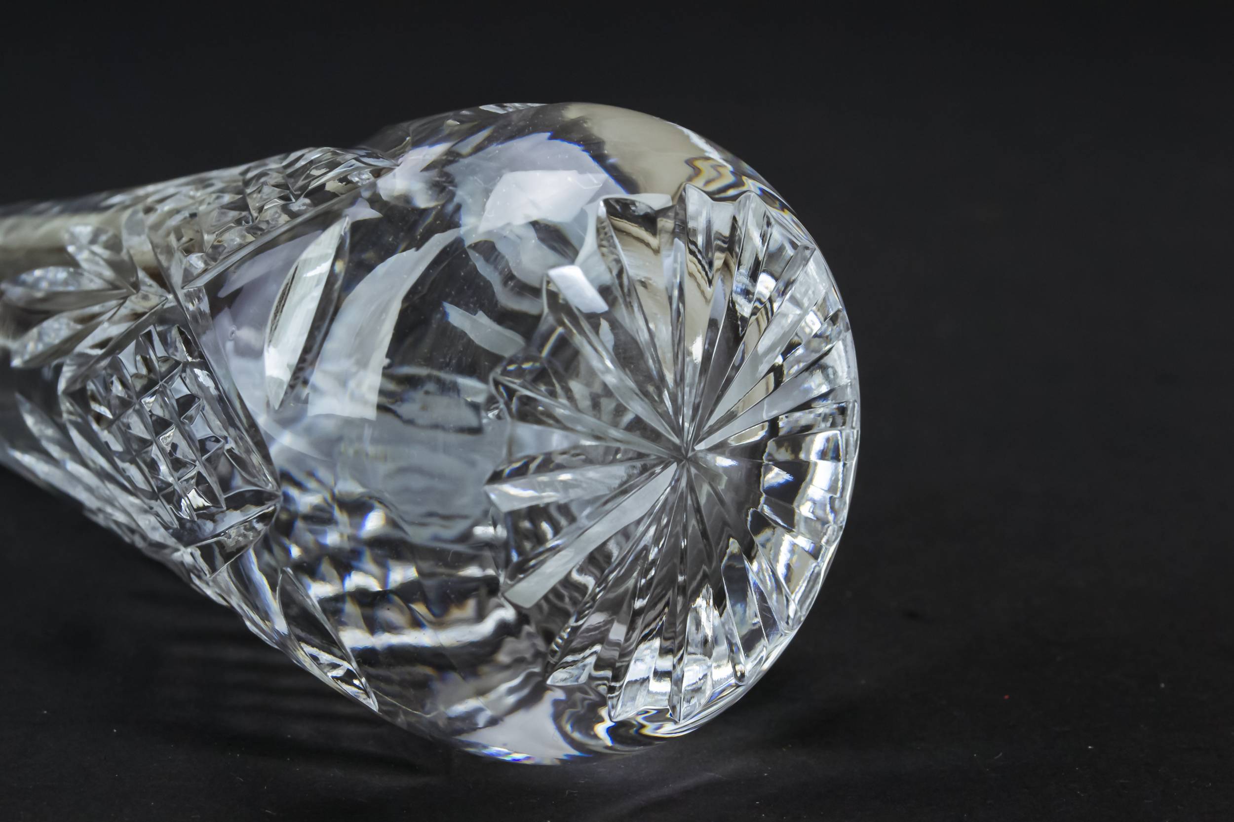 Retro Glass VASE — Small cut glass vase 3