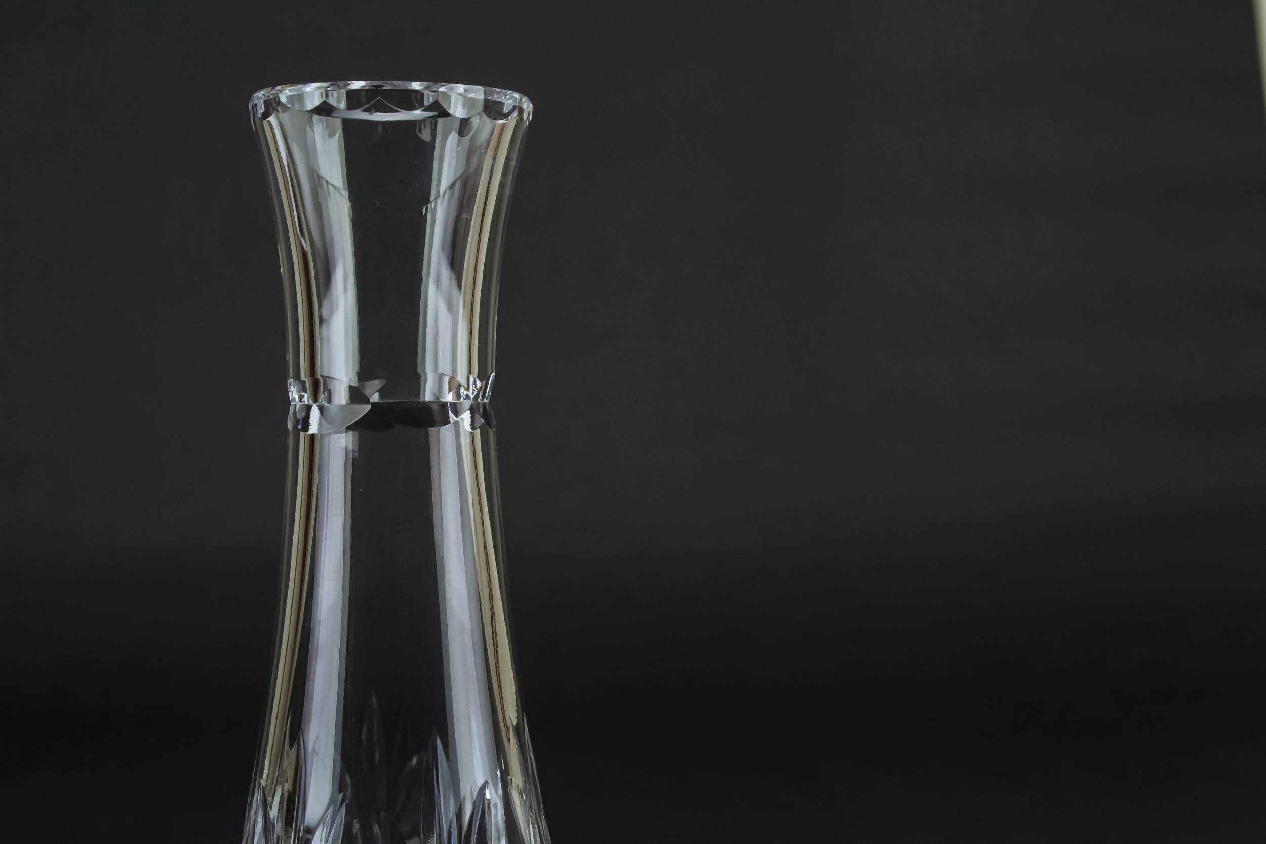 Retro Glass VASE — Small cut glass vase 1