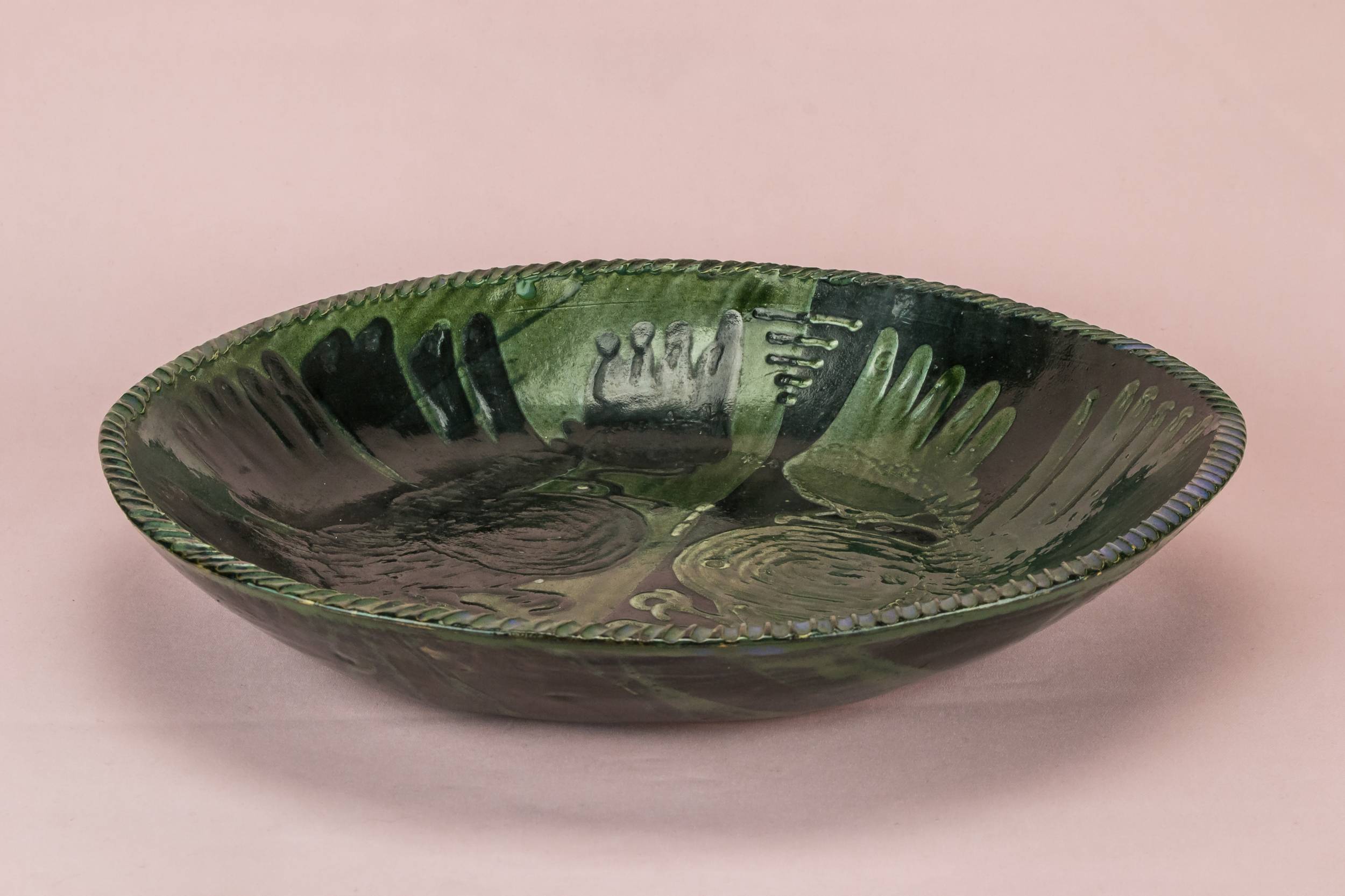 Vintage Ceramic Birds — Large birds decorative bowl 1